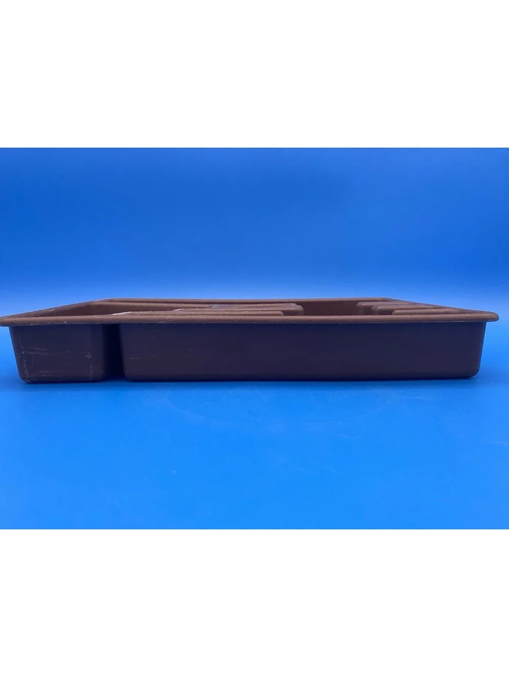 Rubbermaid Vintage Chocolate Brown 5-Compartment Silverware Organizer #2921